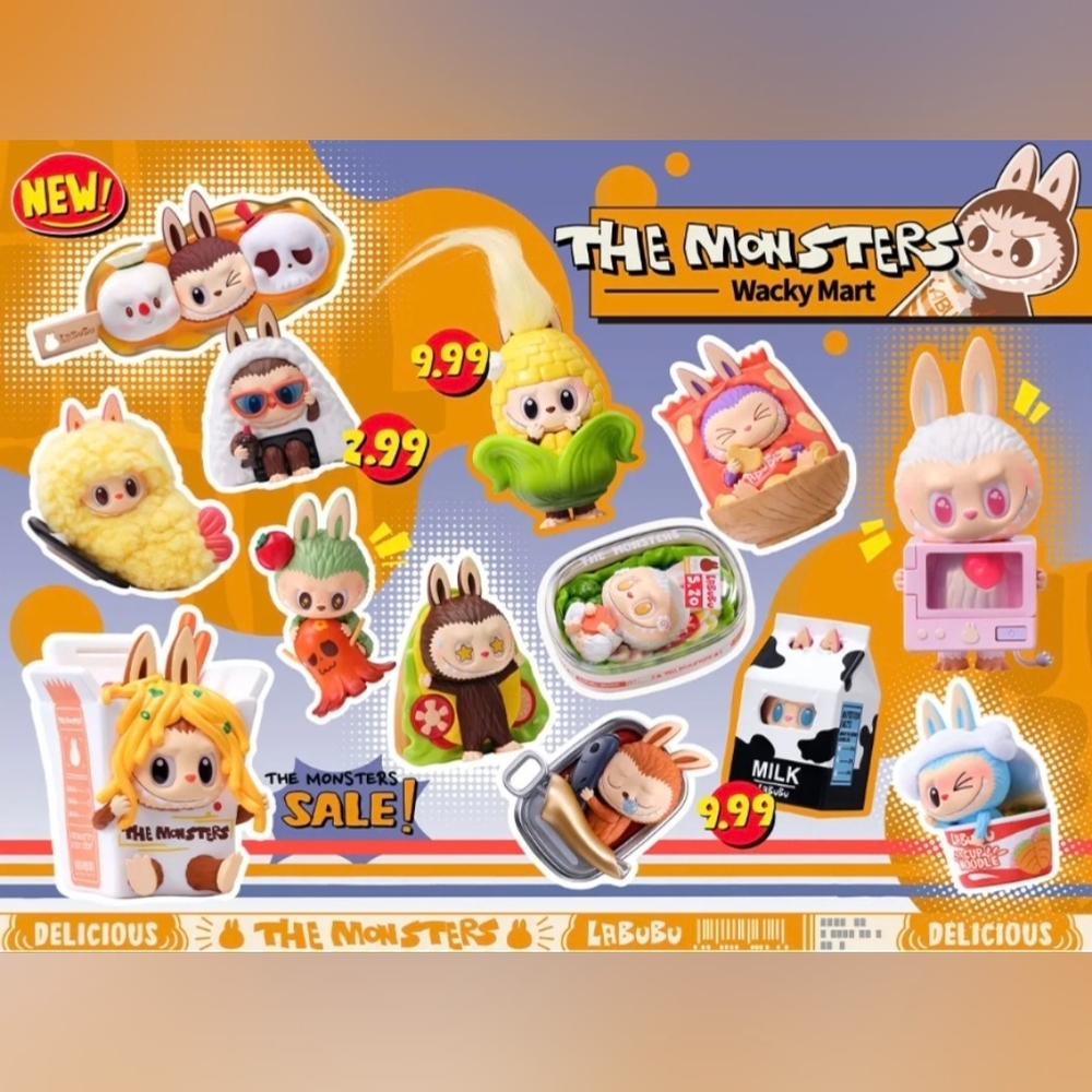 Pop Mart The Monsterd /Wacky Mart "Fried Shrimp- Box Open, Bag Sealed - Picture 9 of 16